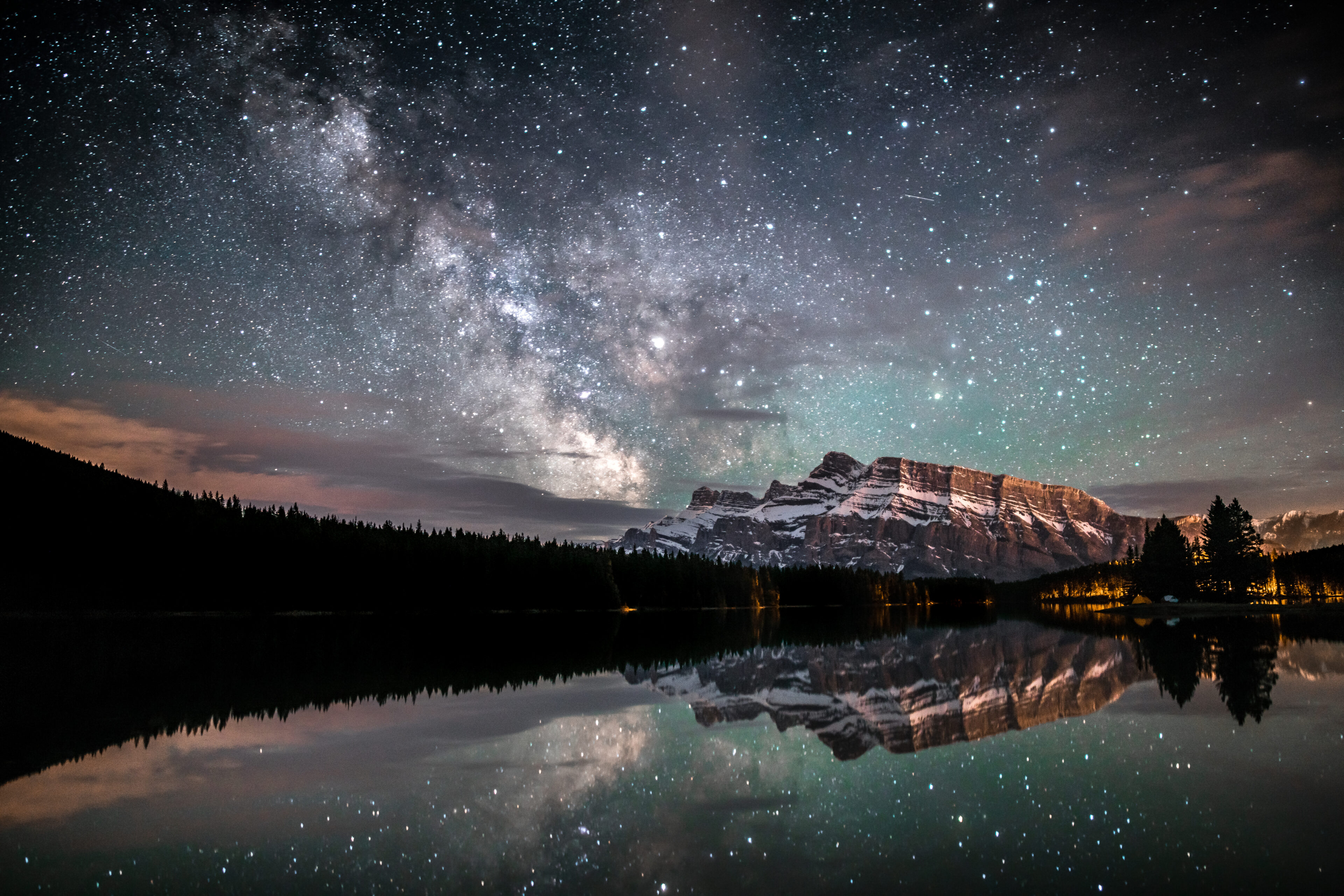 Milky,Way,Over,Two,Jack,Lake,,Alberta