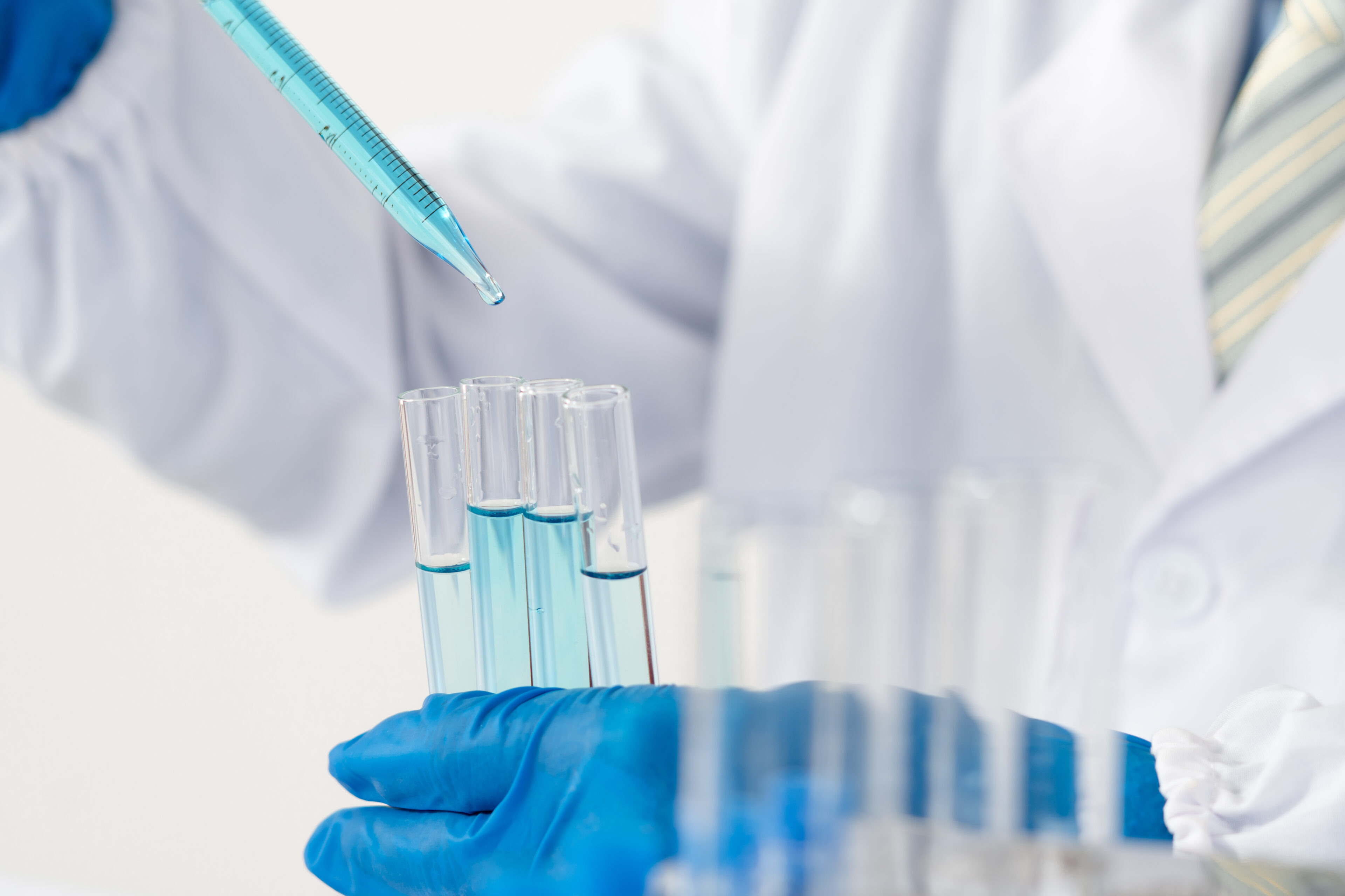 Biochemistry,Laboratory,Research,,Scientist,Or,Medical,In,Lab,Coat,Holding